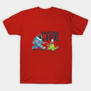 Martian life cartoon design T-Shirt